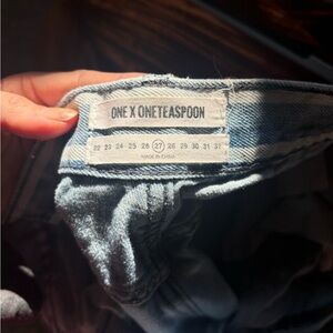 One Teaspoon Striped Denim Jeans